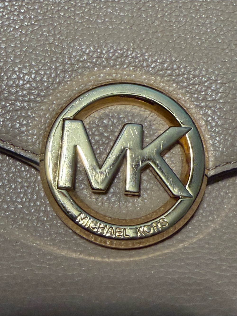 Michael Kors Hudson Medium Leather Satchel with Gold Hardware - Picture 7 of 9
